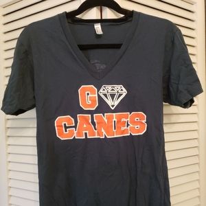 UMiami CANES ADPi Greek TShirt SZ S American Appar